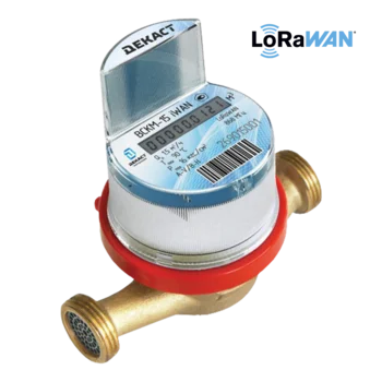 Счетчик воды универсальный Декаст ВСКМ-15 iWAN LoraWan (монтажная длина 80мм)